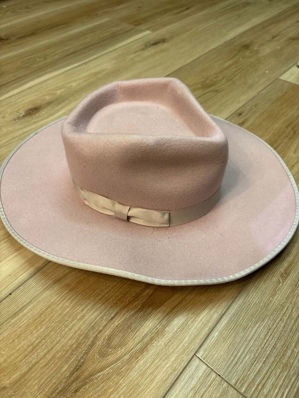 Lack of Color Pink Wool Fedora Hat Size Medium 57cm